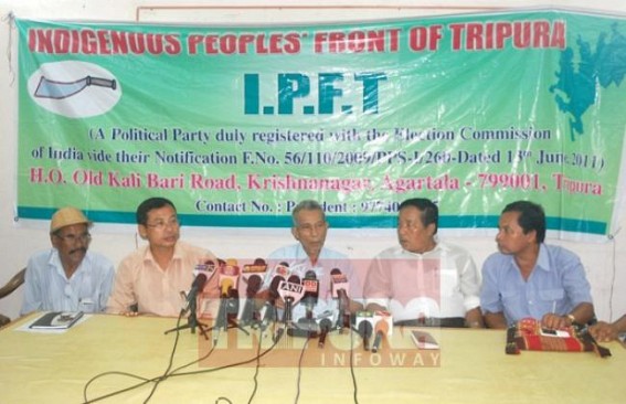 IPFT blames CPI-M for creating ethnic violence at Agartala, alleges â€˜Face book to create Isolationâ€™